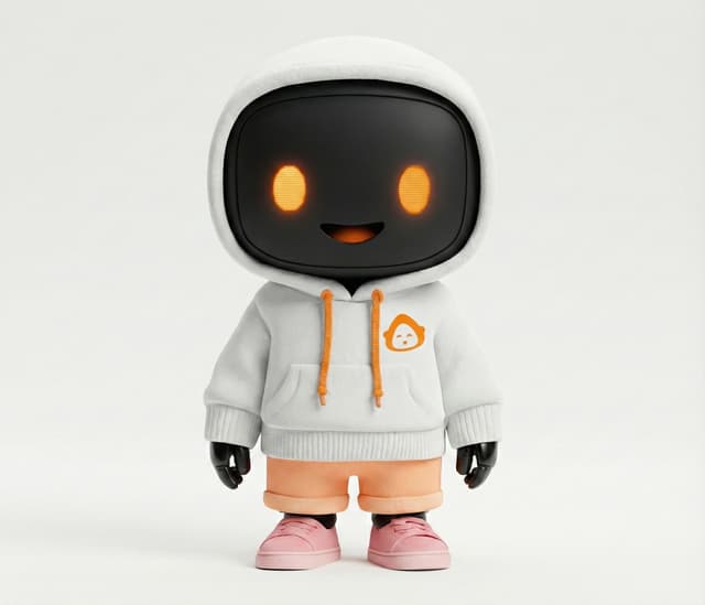 Bota, the Nanobotz AI assistant mascot